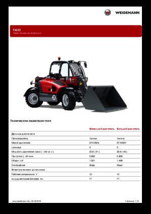 Teleskopski utovarivači Weidemann T4512