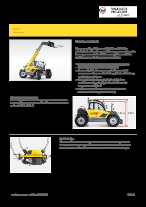 Teleskopski utovarivači Wacker Neuson TH627