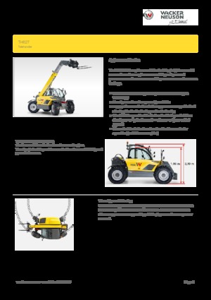 Teleskopski utovarivači Wacker Neuson TH627