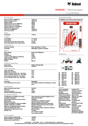 Rotirajući teleskopski utovarivači Bobcat TR38160