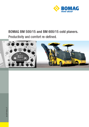 Strojevi za hladno mljevenje Bomag BM 500/15