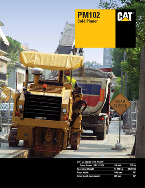 Strojevi za hladno mljevenje Caterpillar PM102