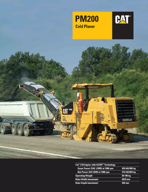 Strojevi za hladno mljevenje Caterpillar PM200