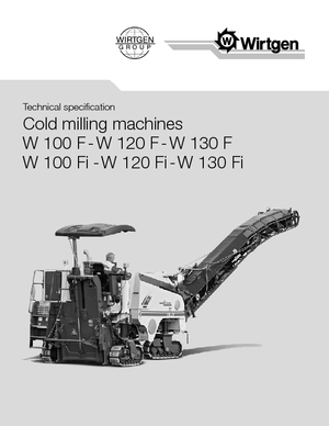 Strojevi za hladno mljevenje Wirtgen W 120 F