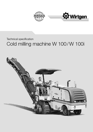 Strojevi za hladno mljevenje Wirtgen W 100 i