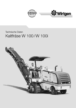 Strojevi za hladno mljevenje Wirtgen W 100 i