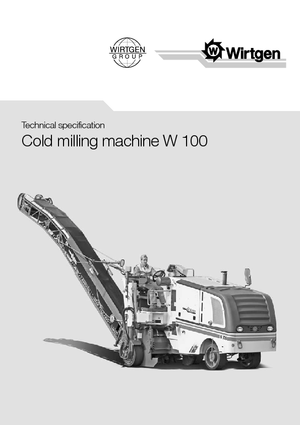 Strojevi za hladno mljevenje Wirtgen W 100