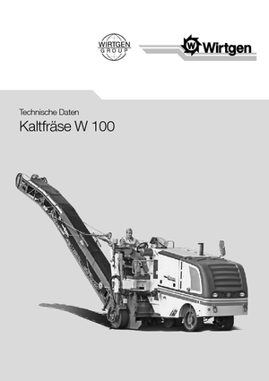 Strojevi za hladno mljevenje Wirtgen W 100