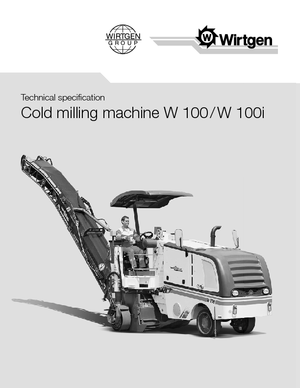 Strojevi za hladno mljevenje Wirtgen W 100