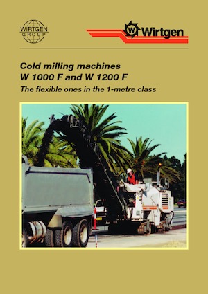 Strojevi za hladno mljevenje Wirtgen W 1000 F
