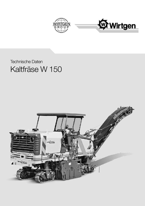 Strojevi za hladno mljevenje Wirtgen W 150