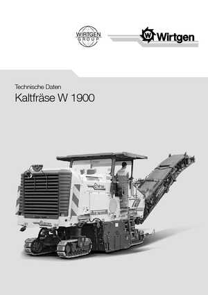 Strojevi za hladno mljevenje Wirtgen W 1900