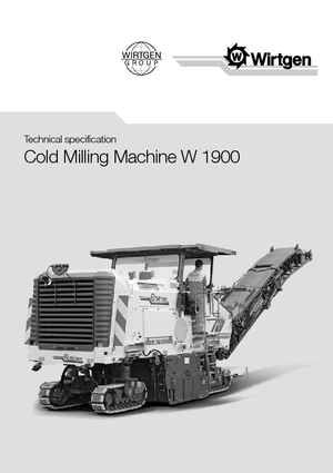 Strojevi za hladno mljevenje Wirtgen W 1900