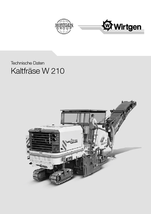Strojevi za hladno mljevenje Wirtgen W 210