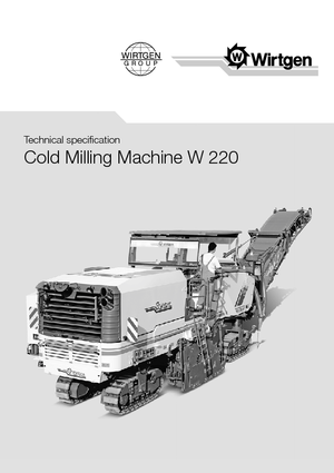 Strojevi za hladno mljevenje Wirtgen W 220
