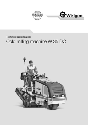 Strojevi za hladno mljevenje Wirtgen W 35 DC