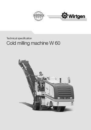 Strojevi za hladno mljevenje Wirtgen W 60