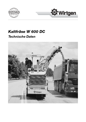Strojevi za hladno mljevenje Wirtgen W 600 DC