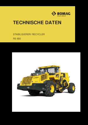 Strojevi za recikliranje cesta/-Hladni reciklaži Bomag RS 650