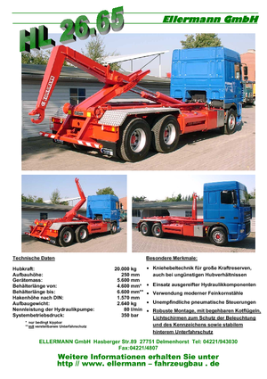 Roll-off kiperi Ellermann HL 26.65