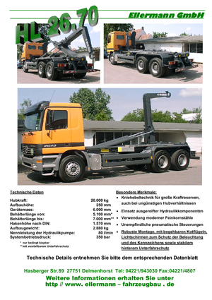 Roll-off kiperi Ellermann HL 26.70