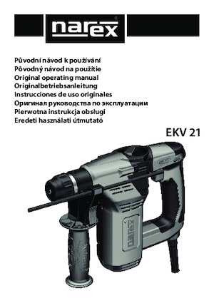 Rotacijski čekići Narex EKV 21