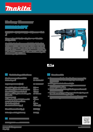 Rotacijski čekići Makita HR2631FT