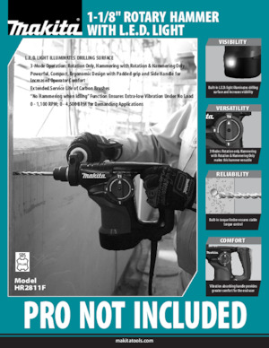 Rotacijski čekići Makita HR2811F