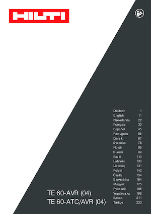 Rotacijski čekići Hilti TE 60-AVR