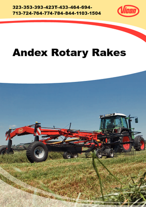 Rotacijske grablje Vicon Andex 464