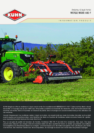 Rotacijske grablje Kuhn Merge Maxx 442 F 