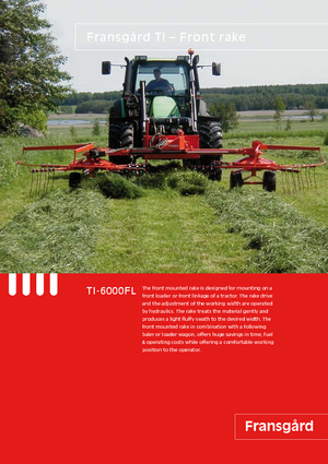 Rotacijske grablje Fransgard TI 6000 FL