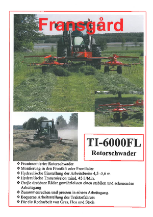 Rotacijske grablje Fransgard TI 6000 FL