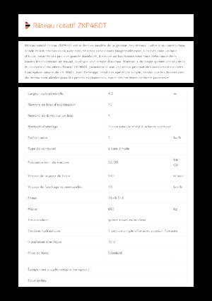 Rotacijske grablje Pronar ZKP 460T