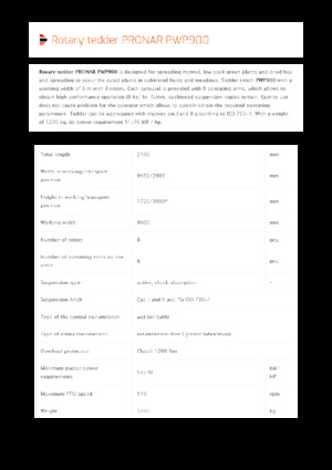 Rotacioni prevrtači Pronar PWP 900