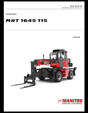 Rotirajući teleskopski utovarivači Manitou MRT 1645-400  115 D