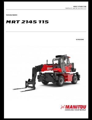 Rotirajući teleskopski utovarivači Manitou MRT 2145-400 115 D