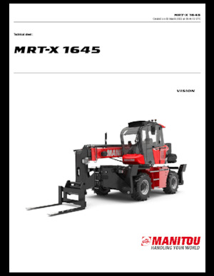 Rotirajući teleskopski utovarivači Manitou MRT-X 1645