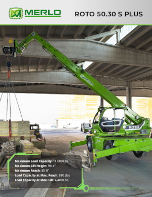 Rotirajući teleskopski utovarivači Merlo Roto 50.30 S Plus
