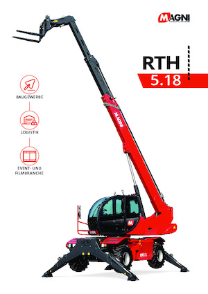 Rotirajući teleskopski utovarivači MAGNI RTH 5.18
