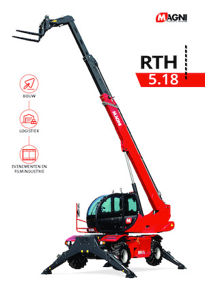 Rotirajući teleskopski utovarivači MAGNI RTH 5.18