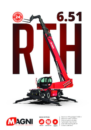 Rotirajući teleskopski utovarivači MAGNI RTH 6.51 SH
