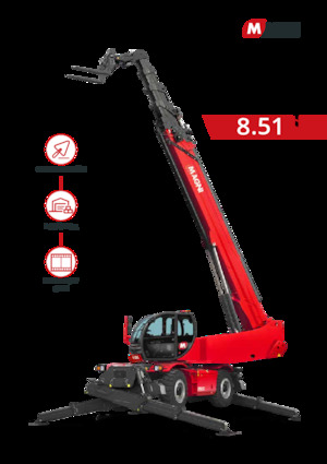 Rotirajući teleskopski utovarivači MAGNI RTH 8.51