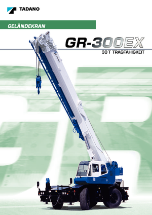 Dizalice za neravne terene Tadano GR 300 EX