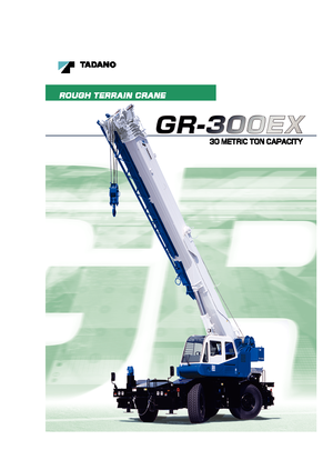 Dizalice za neravne terene Tadano GR 300 EX
