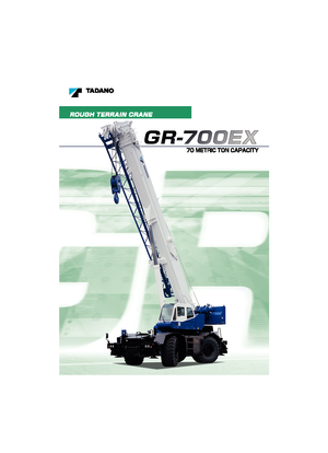 Dizalice za neravne terene Tadano GR 700 EX