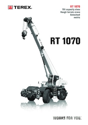 Dizalice za neravne terene TEREX CRANES RT 1070