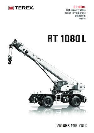 Dizalice za neravne terene TEREX CRANES RT 1080 L