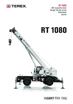 Dizalice za neravne terene TEREX CRANES RT 1080