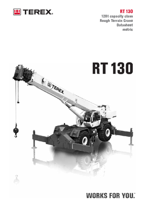 Dizalice za neravne terene Terex Bendini RT 130